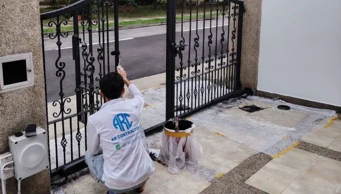 HDB interior painting in progress
