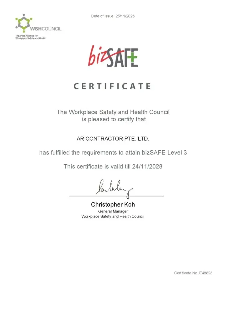 AR Contractor company certification